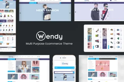 Wendy Multi Store WooCommerce Theme 1.7.0 GPL Theme