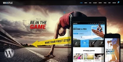 Whistle Sports Club WordPress 4.2 GPL Theme