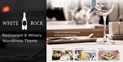 White Rock Restaurant Winery Theme 3.9 GPL Theme