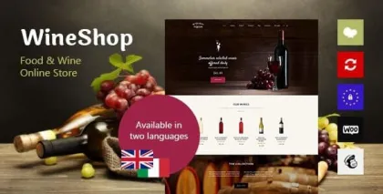 WineShop Food Wine Online Store WordPress Theme 2.3.2 GPL Theme