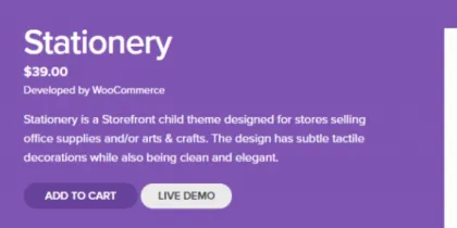 WooCommerce Stationery Storefront Child Theme 1.0.13 GPL Theme