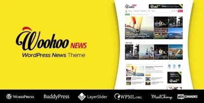 WooHoo Newspaper Magazine News BuddyPress AMP 2.5.1 GPL Theme