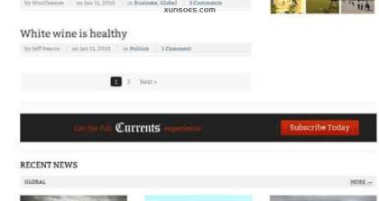 WooThemes Currents Premium Theme 1.1.15 GPL Theme