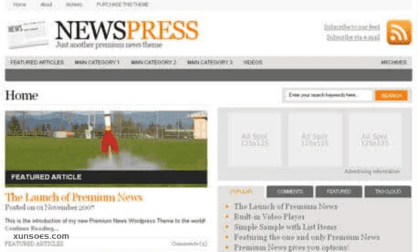 WooThemes Newspress Premium Theme 2.4.4 GPL Theme