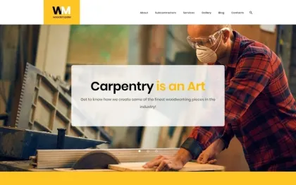 Woodsmaster Carpenter Handyman WordPress Theme 1.0.0 GPL Theme