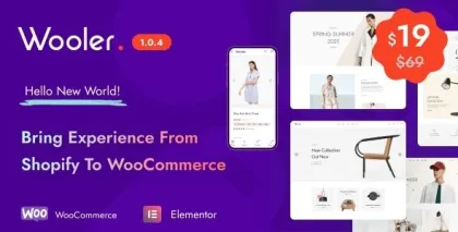 Wooler Conversion Optimized WooCommerce Theme 1.1.2 GPL Theme