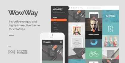 WowWay Interactive Responsive Portfolio Theme 2.1.4 GPL Theme