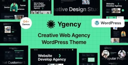Ygency Web Design Agency WordPress Theme 1.1.1 GPL Theme