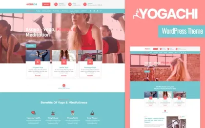 Yogachi Yoga And Fitness WordPress Theme 1.0.0 GPL Theme