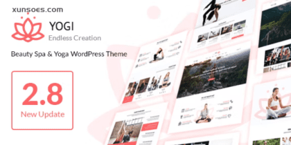 Yogi Health Beauty Yoga WordPress Theme 2.9.0 GPL Theme