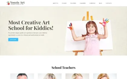 Yoozie Children Art School WordPress theme WordPress Theme 1.0.0 GPL Theme