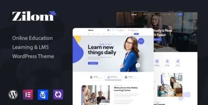 Zilom Online Education Learning WordPress Theme 1.2.1 GPL Theme