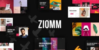 Ziomm Creative Agency Portfolio WordPress Theme 1.0.3 GPL Theme