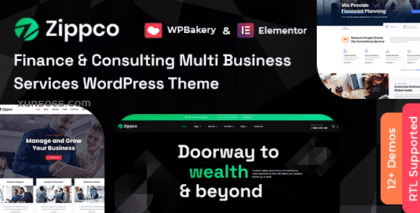 Zippco Business and Finance Consulting WordPress Theme 4.2 GPL Theme