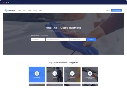 dService Best Service WordPress Directory Theme 1.9 GPL Theme