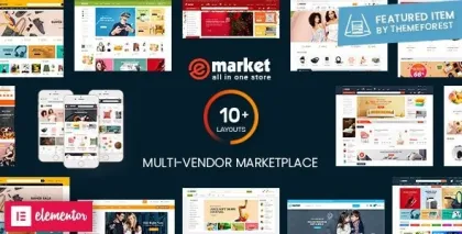 eMarket Multi Vendor MarketPlace WordPress Theme 7.9.3 GPL Theme