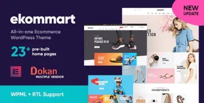 ekommart All-in-one eCommerce WordPress Theme 4.1.0 GPL Theme