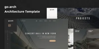 go.arch Architecture and Interior WordPress Theme 1.2.8 GPL Theme