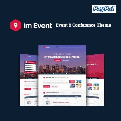 imEvent Conference Meetup Festival Halloween Event WordPress Theme 3.3.5 GPL Theme