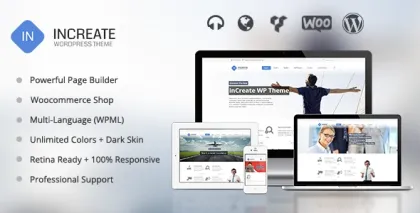 inCreate Responsive MultiPurpose WordPress Theme 1.2.5 GPL Theme