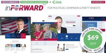 inForward Political Campaign and Party WordPress Theme 3.5 GPL Theme