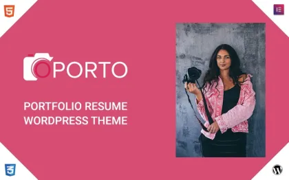 oPorto Responsive Personal Portfolio Resume WordPress Theme 1.0.0 GPL Theme