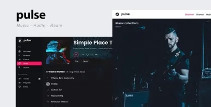 pulse Music, Audio, Radio WordPress Theme 2.2.1 GPL Theme