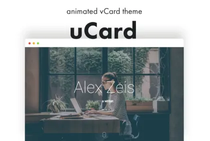 uCard Animated vCard WordPress Theme 1.2.8 GPL Theme