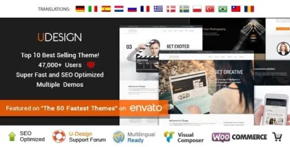 uDesign Responsive WordPress Theme 4.10.2 GPL Theme