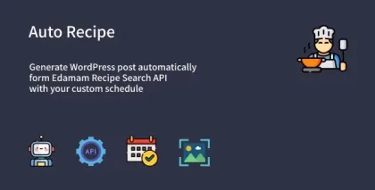Auto Recipe Automatic Recipe Posts Generator Plugin for WordPress 1.01 GPL Plugins