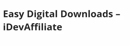 Easy Digital Downloads iDevAffiliate 1.2.0 GPL Plugins