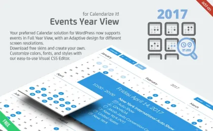 Events Year View for Calendarize it! 1.1.0.98301 GPL Plugins