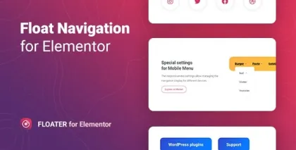 Floater – Sticky Navigation Menu for Elementor 1.0.7 GPL Plugins