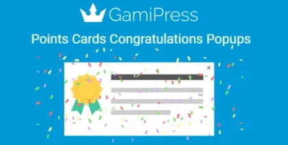 GamiPress Points Cards Congratulations Popups 1.1.0 GPL Plugins