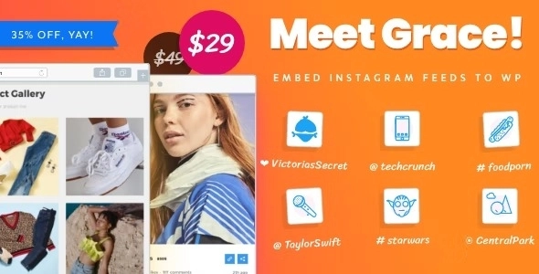 Grace — WordPress Photo Feed of Instagram Posts 1.2.7 GPL Plugins