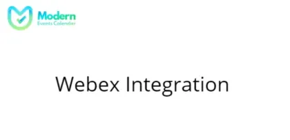 Modern Events Calendar Webex Integration 1.1.1 GPL Plugins