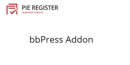 Pie Register bbPress Addon 1.6 GPL Plugins