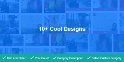 Post Category Image Grid and Slider Pro 1.7 GPL Plugins