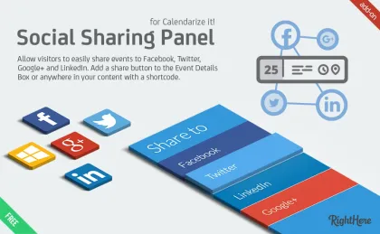 Social Sharing Panel for Calendarize it! 1.0.7.75330 GPL Plugins