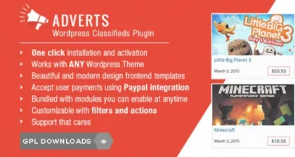 WP Adverts Fee Per Category Addon 1.2.1 GPL Plugins