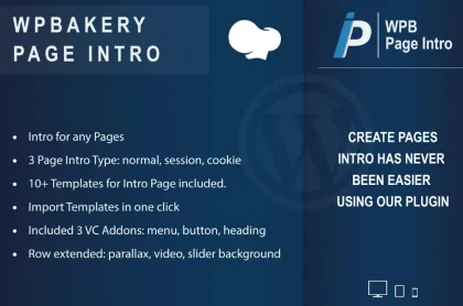 WPBakery Page Intro Addon for WPBakery 1.1 GPL Plugins