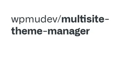 WPMU DEV Multisite Theme Manager 1.1.6 GPL Plugins