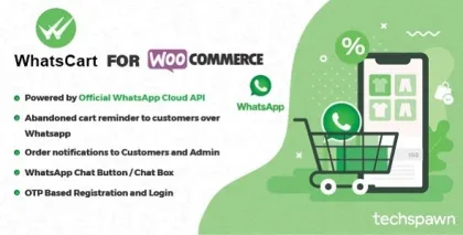 WhatsCart Whatsapp Abandoned Cart Recovery, Order Notifications, Chat Box, OTP for WooCommerce 1.0.8 GPL Plugins