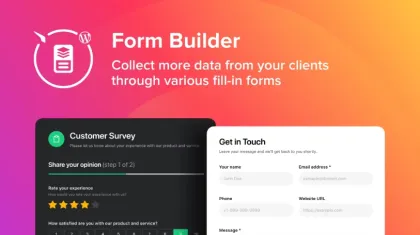 WordPress Form Builder Plugin 1.5.1 GPL Plugins