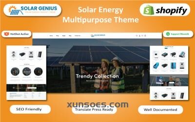 Solar Genius - Solar, Wind & Renewable Energy Store Shopify Theme
